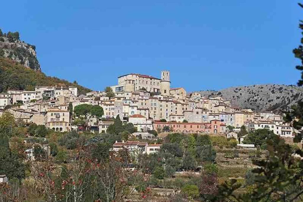 Studio Calme Et Agreable Avec Acces Jardin Partage Le Bar-sur-Loup Exterior photo